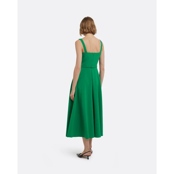 Safiyaa Ginny Midi Dress in Jewel Green, view 3