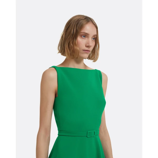 Safiyaa Ginny Midi Dress in Jewel Green, view 4