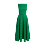 Safiyaa Ginny Midi Dress in Jewel Green