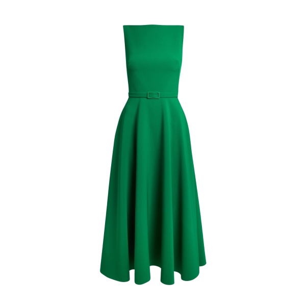 Safiyaa Ginny Midi Dress in Jewel Green