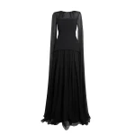 Safiyaa Gloria Black Long Dress