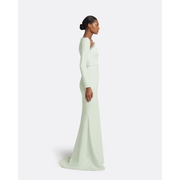 Safiyaa Heidi Long Dress in Spearmint, view 5