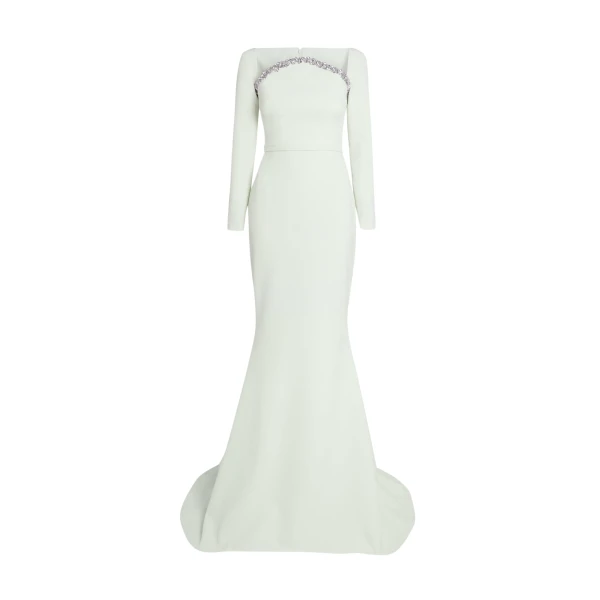 Safiyaa Heidi Long Dress in Spearmint