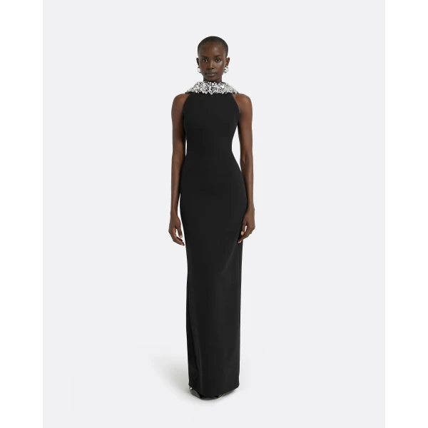 Safiyaa Holli Black Long Dress, view 2