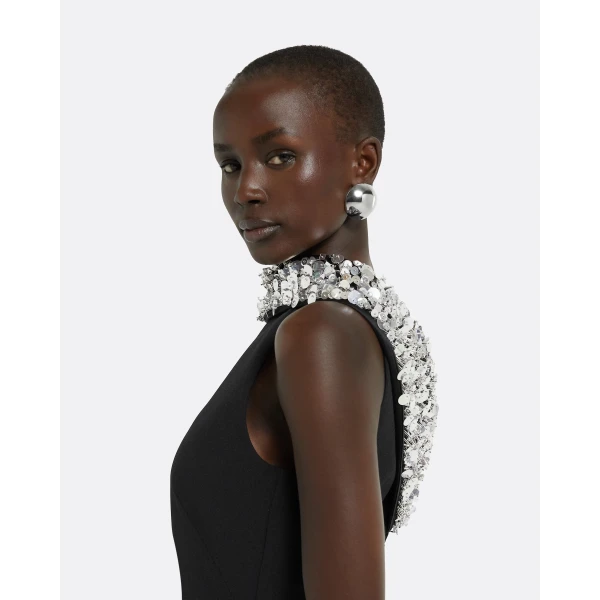 Safiyaa Holli Black Long Dress, view 5