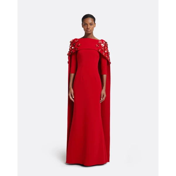 Safiyaa Isabella Harness With Soshin Dress in Cherry Red, view 2