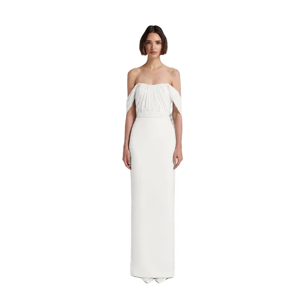 Safiyaa Iseah Long Dress in Ivory, view 2