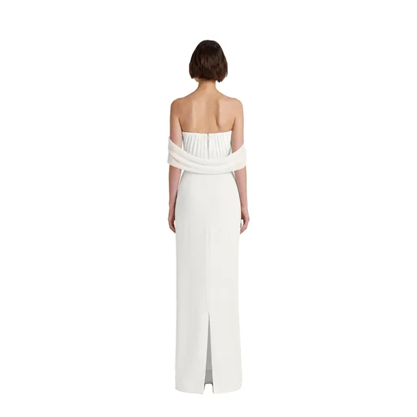 Safiyaa Iseah Long Dress in Ivory, view 3
