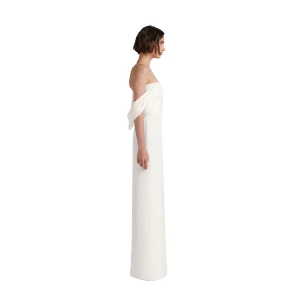 Safiyaa Iseah Long Dress in Ivory, view 5