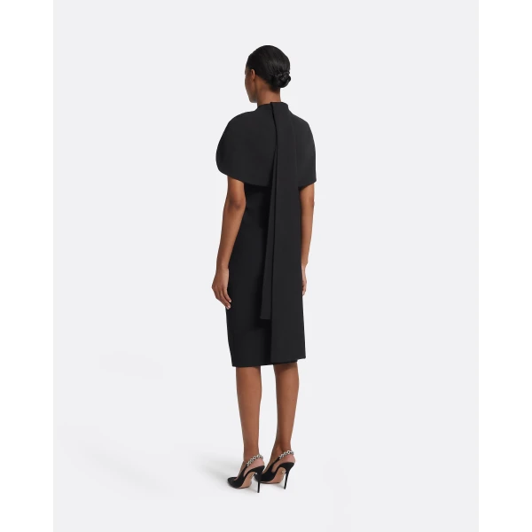 Safiyaa Kalika Black Midi Dress, view 3