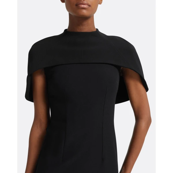 Safiyaa Kalika Black Midi Dress, view 4