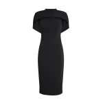 Safiyaa Kalika Black Midi Dress