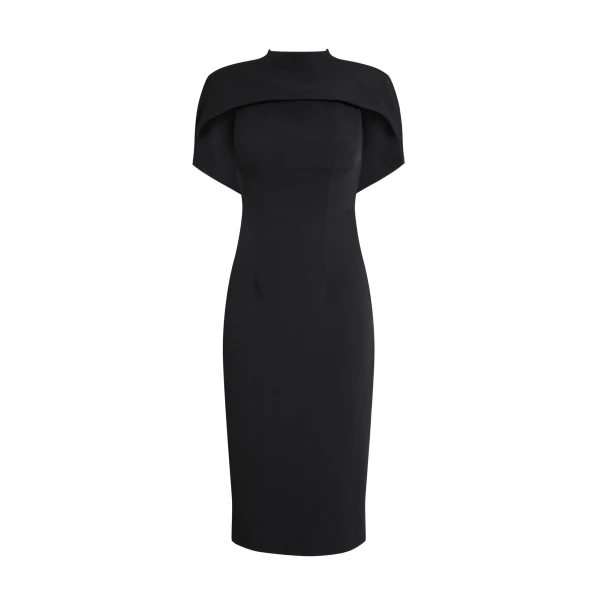 Safiyaa Kalika Black Midi Dress