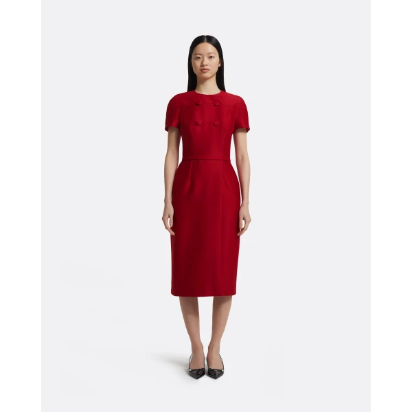 Safiyaa Kamari Midi Dress in Radiant Red, view 2