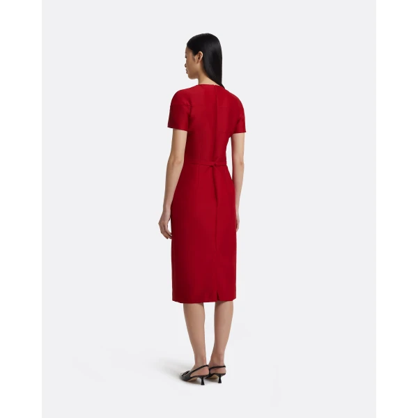 Safiyaa Kamari Midi Dress in Radiant Red, view 3