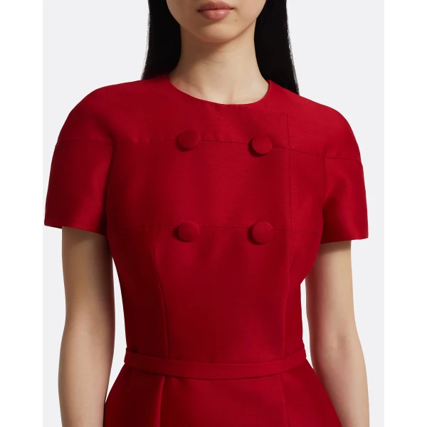 Safiyaa Kamari Midi Dress in Radiant Red, view 4