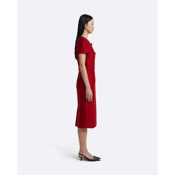 Safiyaa Kamari Midi Dress in Radiant Red, view 5