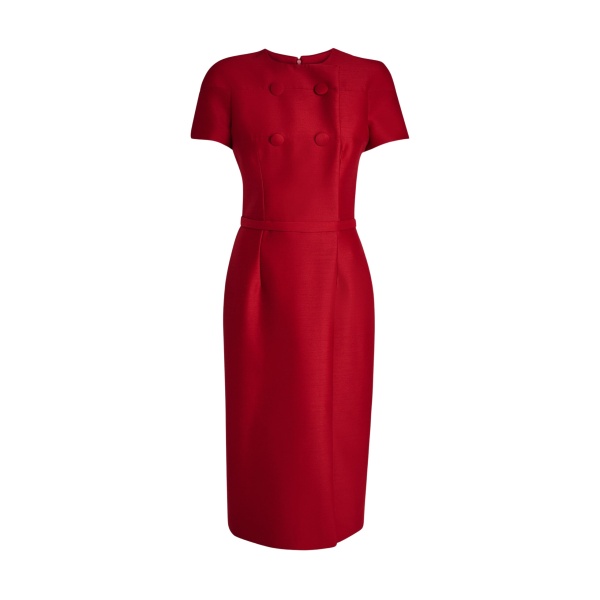 Safiyaa Kamari Midi Dress in Radiant Red