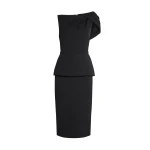 Safiyaa Mabila Black Midi Dress