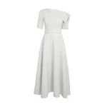 Safiyaa Melinda Midi Dress in Ivory