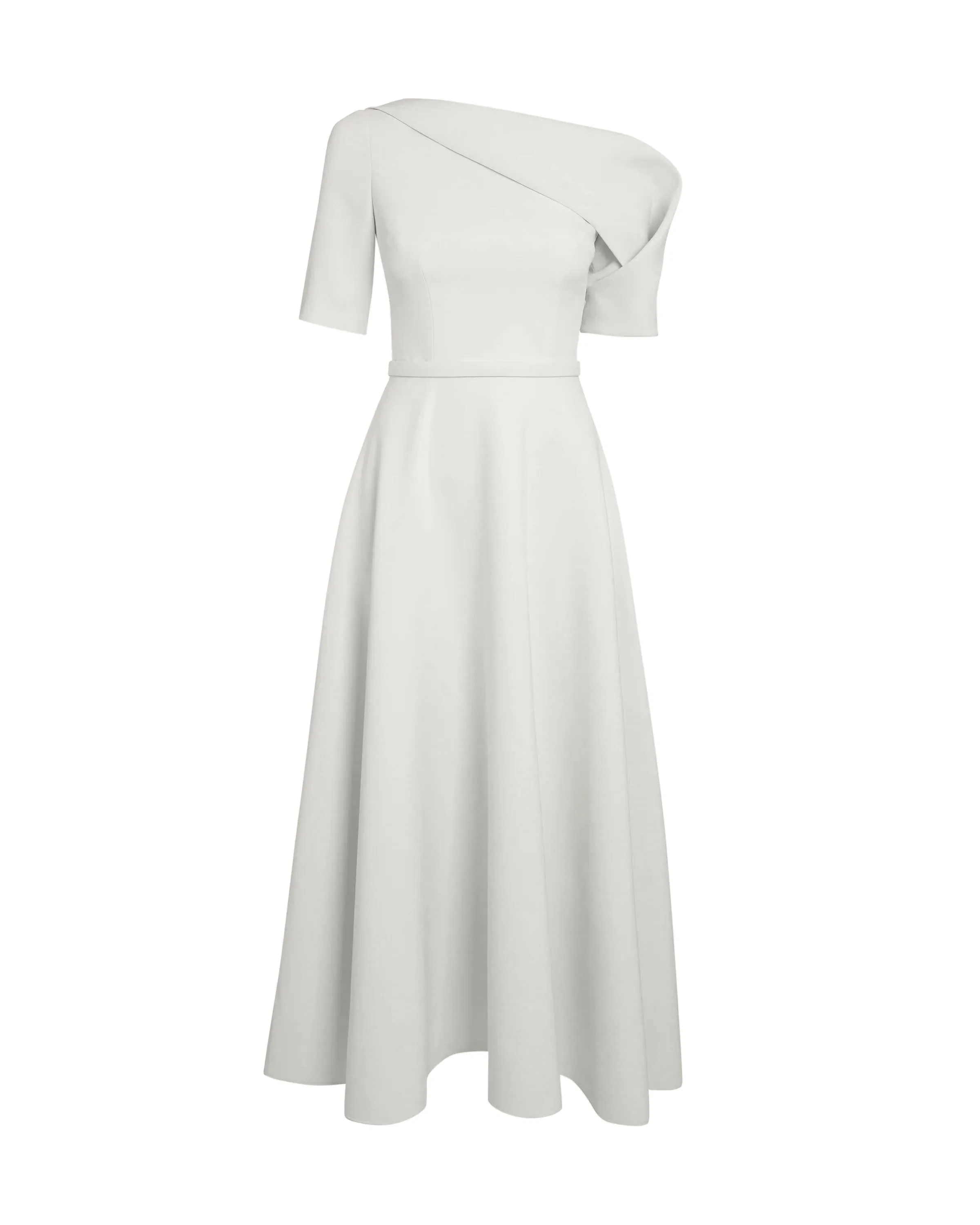 Melinda Midi Dress in Ivory