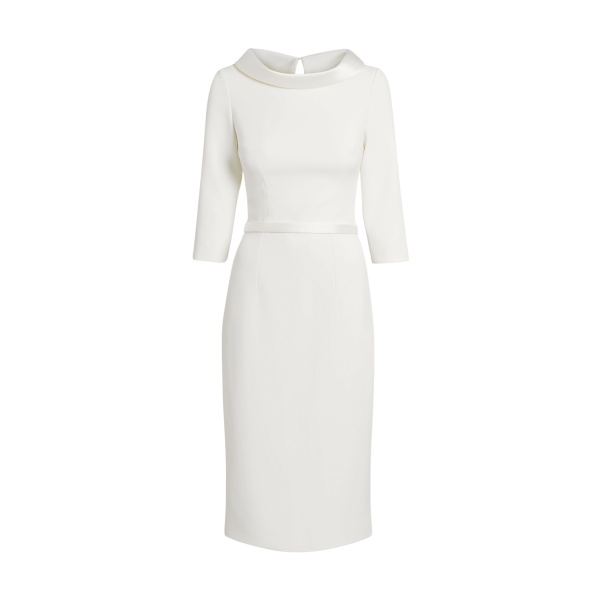 Safiyaa Meryl Midi Dress in Ivory