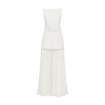 Safiyaa Minna Long Dress in Ivory