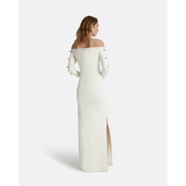 Safiyaa Morag Ivory Long Dress, view 3