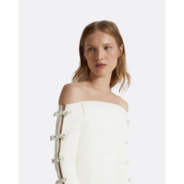 Safiyaa Morag Ivory Long Dress, view 4