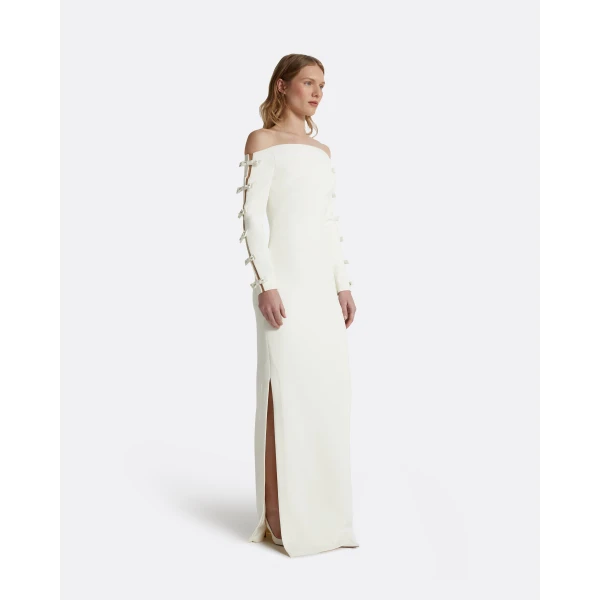 Safiyaa Morag Ivory Long Dress, view 5
