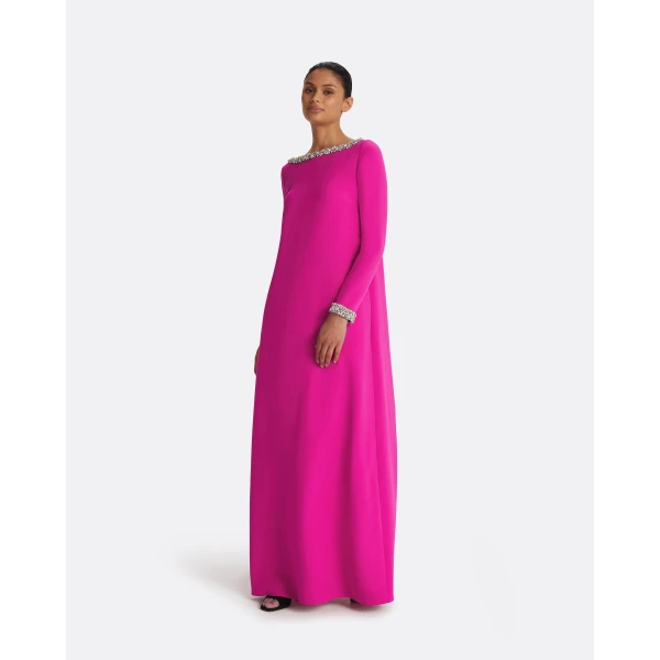 Safiyaa Naimal Wild Strawberry Long Dress, view 5