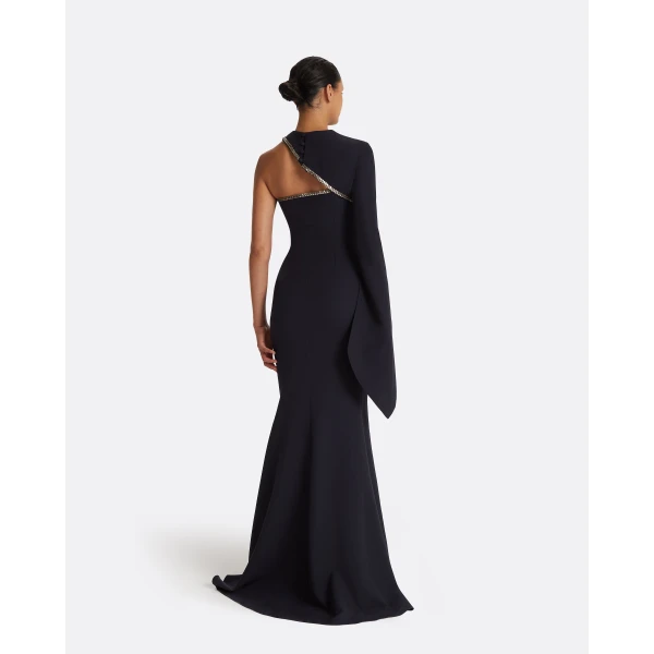 Safiyaa Raha Midnight Navy Long Dress, view 3