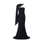 Safiyaa Raha Midnight Navy Long Dress
