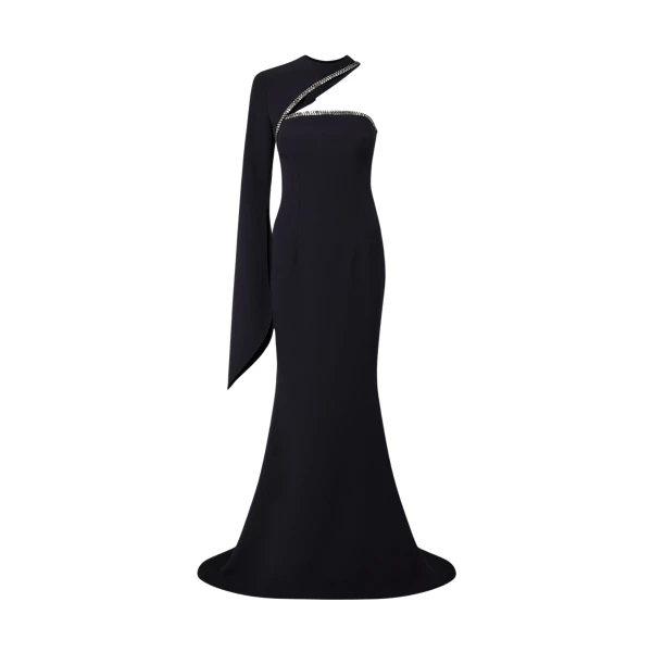 Safiyaa Raha Midnight Navy Long Dress