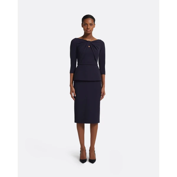 Safiyaa Rildanna Midi Dress in Midnight Navy, view 2