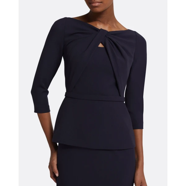 Safiyaa Rildanna Midi Dress in Midnight Navy, view 4