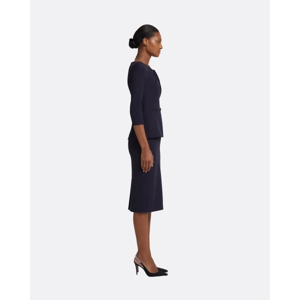 Safiyaa Rildanna Midi Dress in Midnight Navy, view 5