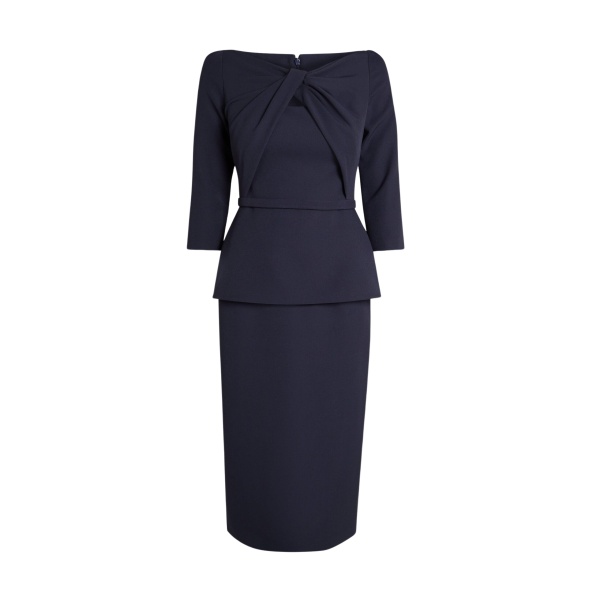 Safiyaa Rildanna Midi Dress in Midnight Navy
