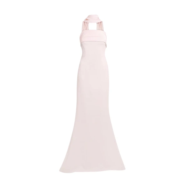 Safiyaa Roshana Barely Pink Long Dress