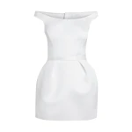 Safiyaa Senka Short Dress in Porcelain