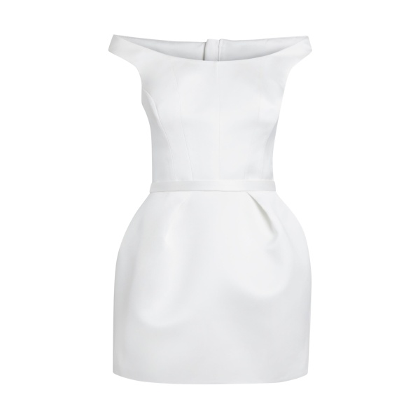 Safiyaa Senka Short Dress in Porcelain
