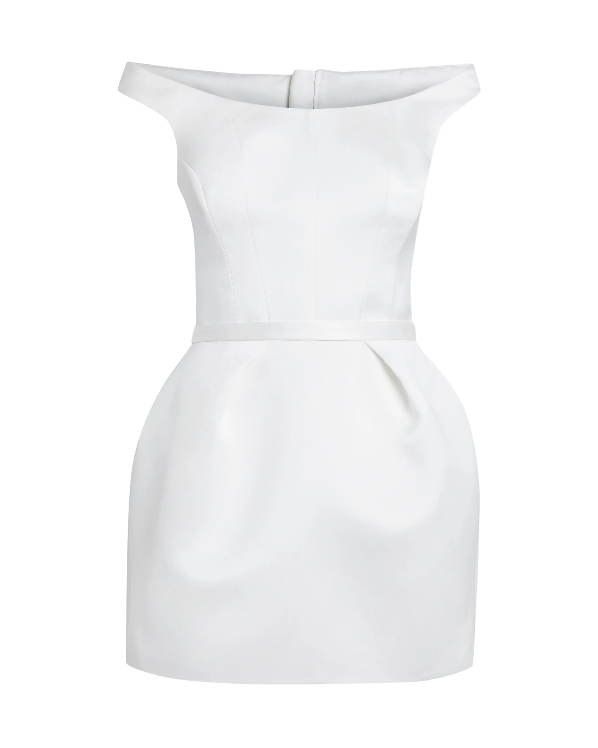 Senka Short Dress in Porcelain
