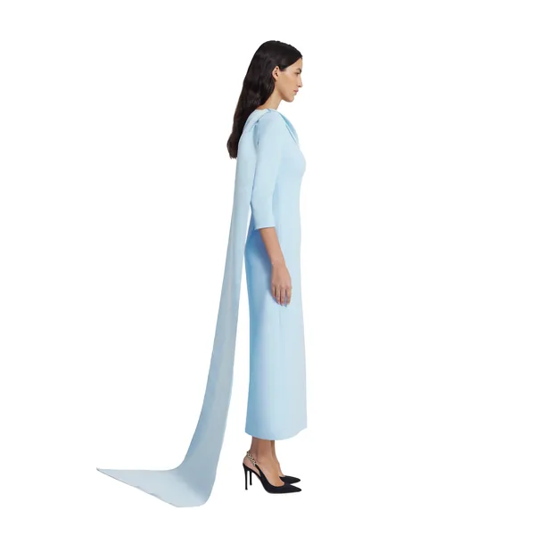 Safiyaa Solenne Midi Dress in Pale Blue, view 5