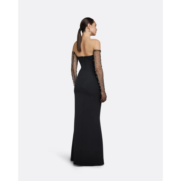 Safiyaa Soshin Black Long Dress, view 3