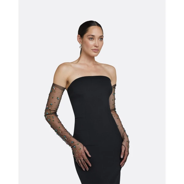 Safiyaa Soshin Black Long Dress, view 4