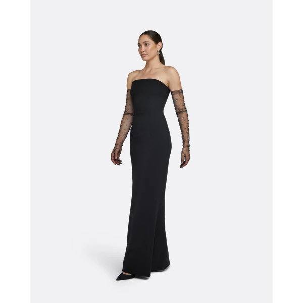 Safiyaa Soshin Black Long Dress, view 5