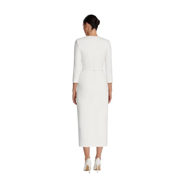 Safiyaa Vietta Midi Dress in Ivory, view 3