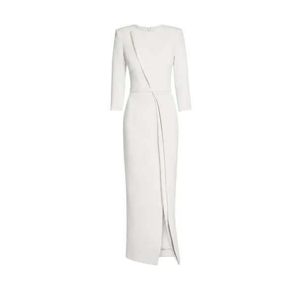 Safiyaa Vietta Midi Dress in Ivory