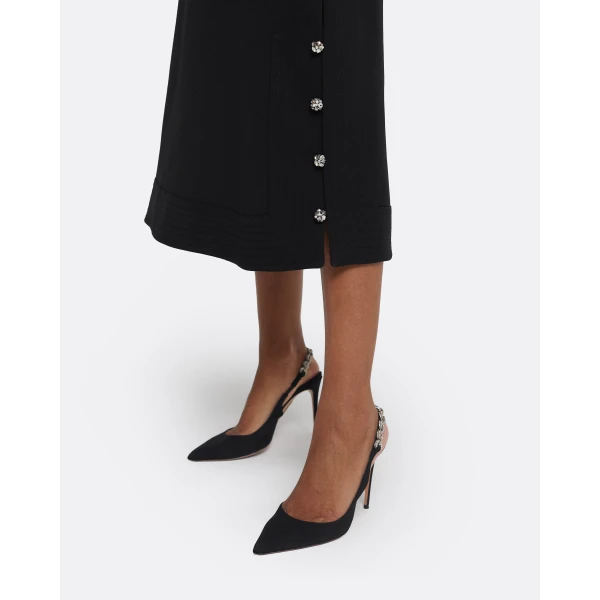 Safiyaa Viola Midi Dress in Black, view 5