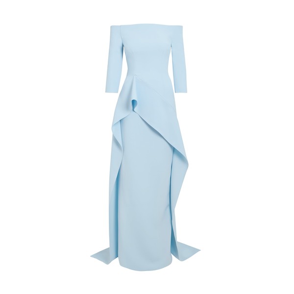 Safiyaa Zetta Long Dress in Pale Blue